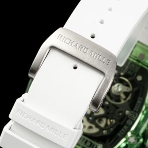 RICHARD MILLERM RM035 RM35-01 Green Transparent RM Factory Best Edition Skeleton Dial on Translucent Rubber Strap Clone RMUL2 - Best Replica Watches Store For Sale!