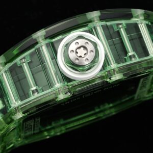 RICHARD MILLERM RM035 RM35-01 Green Transparent RM Factory Best Edition Skeleton Dial on Translucent Rubber Strap Clone RMUL2 - Best Replica Watches Store For Sale!