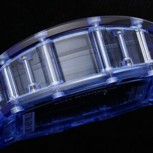 RICHARD MILLERM RM35-01 Blue Transparent RM Factory Best Edition Blue Rubber Strap - Best Replica Watches Store For Sale!