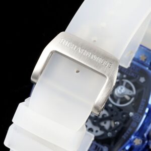 RICHARD MILLERM RM35-01 Blue Transparent RM Factory Best Edition Rubber Strap - Best Replica Watches Store For Sale!