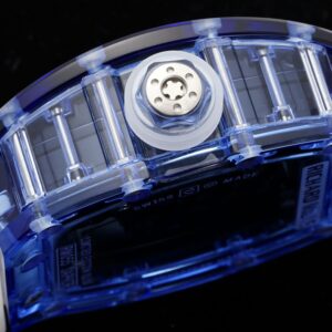 RICHARD MILLERM RM35-01 Blue Transparent RM Factory Best Edition Rubber Strap - Best Replica Watches Store For Sale!