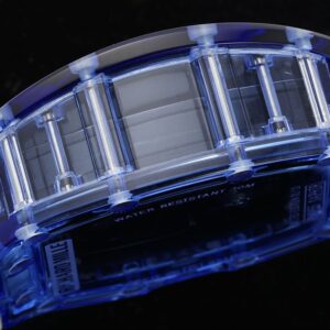 RICHARD MILLERM RM35-01 Blue Transparent RM Factory Best Edition Rubber Strap - Best Replica Watches Store For Sale!