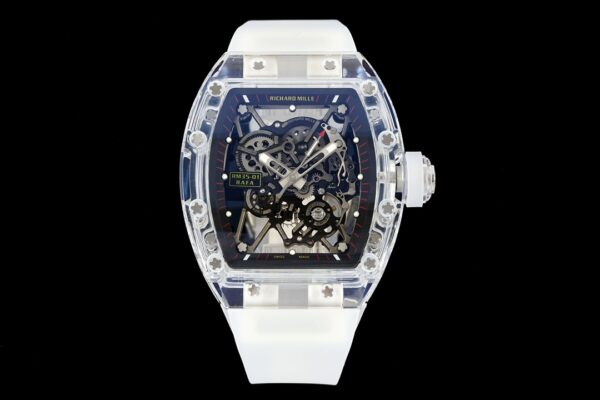 RICHARD MILLERM  RM35-01 Transparent RM Factory Best Edition  Translucent Rubber Strap - Best Replica Watches Store For Sale!