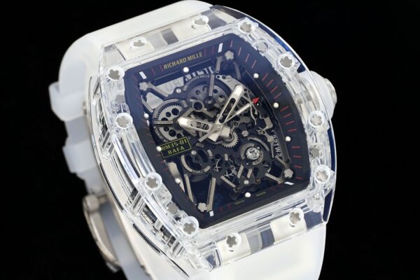 RICHARD MILLERM  RM35-01 Transparent RM Factory Best Edition  Translucent Rubber Strap - Best Replica Watches Store For Sale!