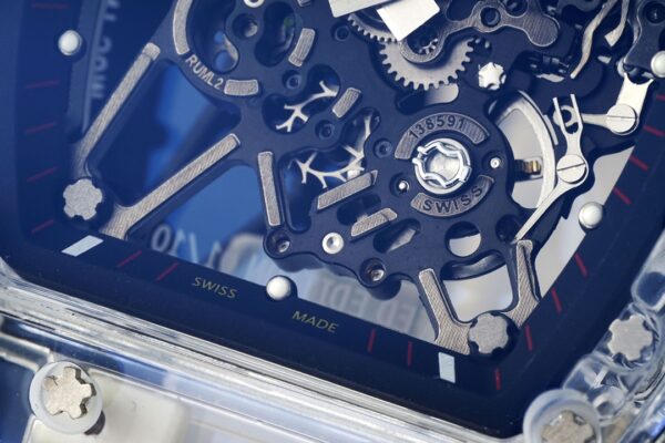 RICHARD MILLERM  RM35-01 Transparent RM Factory Best Edition  Translucent Rubber Strap - Best Replica Watches Store For Sale!