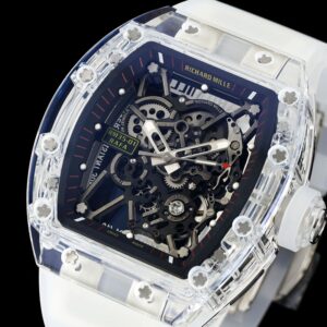 RICHARD MILLERM  RM35-01 Transparent RM Factory Best Edition  Translucent Rubber Strap - Best Replica Watches Store For Sale!