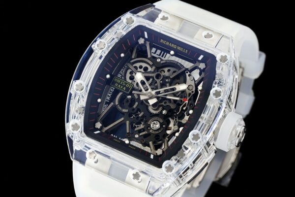 RICHARD MILLERM  RM35-01 Transparent RM Factory Best Edition  Translucent Rubber Strap - Best Replica Watches Store For Sale!