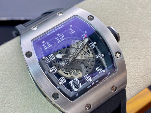 RICHARD MILLERM RM010 SS RM Factory Best Edition Black Dial on Black Rubber Strap - Best Replica Watches Store For Sale!