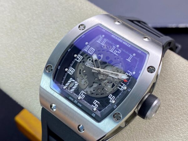 RICHARD MILLERM RM010 SS RM Factory Best Edition Black Dial on Black Rubber Strap - Best Replica Watches Store For Sale!