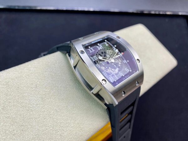 RICHARD MILLERM RM010 SS RM Factory Best Edition Black Dial on Black Rubber Strap - Best Replica Watches Store For Sale!