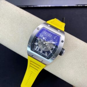 RICHARD MILLERM RM010 SS RM Factory Best Edition Black Dial on Yellow Rubber Strap - Best Replica Watches Store For Sale!