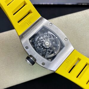 RICHARD MILLERM RM010 SS RM Factory Best Edition Black Dial on Yellow Rubber Strap - Best Replica Watches Store For Sale!