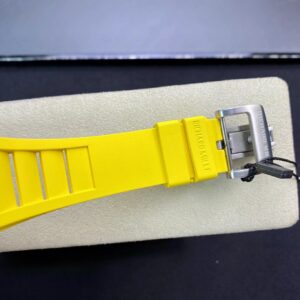 RICHARD MILLERM RM010 SS RM Factory Best Edition Black Dial on Yellow Rubber Strap - Best Replica Watches Store For Sale!