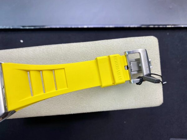 RICHARD MILLERM RM010 SS RM Factory Best Edition Black Dial on Yellow Rubber Strap - Best Replica Watches Store For Sale!