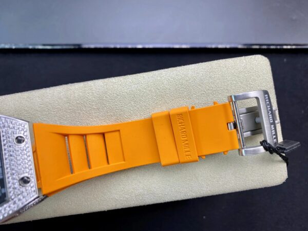 RICHARD MILLERM RM010 SS RM Factory Best Edition Black Dial on Orange Rubber Strap - Best Replica Watches Store For Sale!