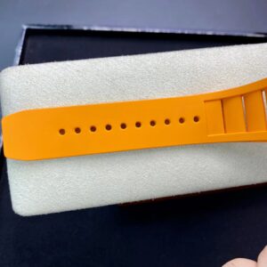 RICHARD MILLERM RM010 SS RM Factory Best Edition Black Dial on Orange Rubber Strap - Best Replica Watches Store For Sale!
