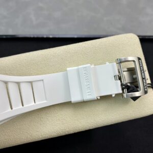 RICHARD MILLERM RM010 SS RM Factory Best Edition Black Dial on White Rubber Strap - Best Replica Watches Store For Sale!