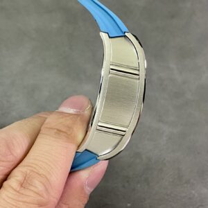 RICHARD MILLERM RM010 SS RM Factory Best Edition Black Dial on Blue Rubber Strap - Best Replica Watches Store For Sale!