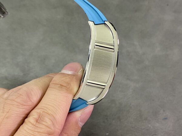 RICHARD MILLERM RM010 SS RM Factory Best Edition Black Dial on Blue Rubber Strap - Best Replica Watches Store For Sale!