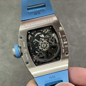 RICHARD MILLERM RM010 SS RM Factory Best Edition Black Dial on Blue Rubber Strap - Best Replica Watches Store For Sale!