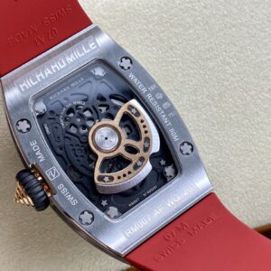 RICHARD MILLERM  RM07-01 SS BBA Factory Best Edition Red Rubber Strap - Best Replica Watches Store For Sale!