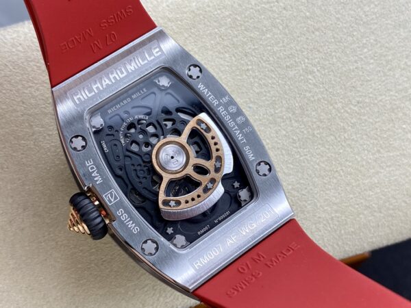 RICHARD MILLERM  RM07-01 SS BBA Factory Best Edition Red Rubber Strap - Best Replica Watches Store For Sale!