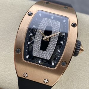 RICHARD MILLERM RM07-01 RG BBA Factory Best Edition  Black Rubber Strap - Best Replica Watches Store For Sale!
