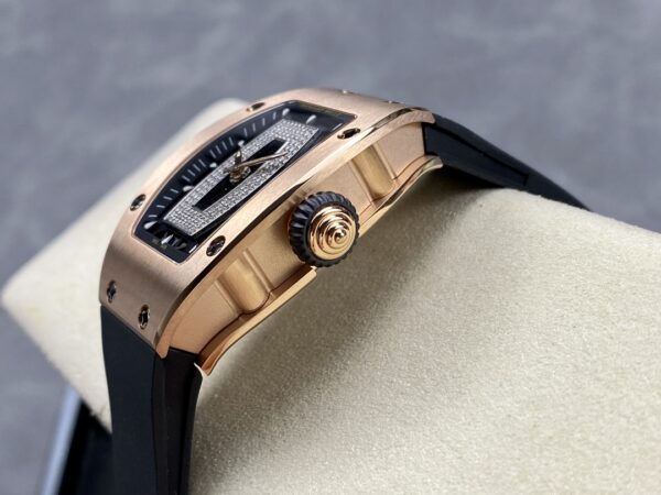 RICHARD MILLERM RM07-01 RG BBA Factory Best Edition  Black Rubber Strap - Best Replica Watches Store For Sale!