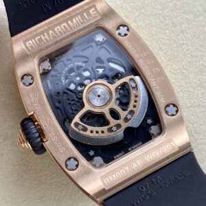 RICHARD MILLERM RM07-01 RG BBA Factory Best Edition  Black Rubber Strap - Best Replica Watches Store For Sale!