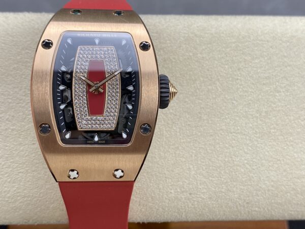 RICHARD MILLERM RM07-01 RG BBA Factory Best Edition  Red Rubber Strap - Best Replica Watches Store For Sale!