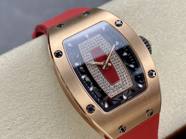RICHARD MILLERM RM07-01 RG BBA Factory Best Edition  Red Rubber Strap - Best Replica Watches Store For Sale!