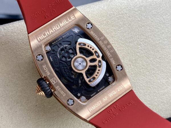 RICHARD MILLERM RM07-01 RG BBA Factory Best Edition  Red Rubber Strap - Best Replica Watches Store For Sale!