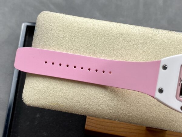 RICHARD MILLERM RM07-01 Ceramic BBA Factory Best Edition Pink Rubber Strap - Best Replica Watches Store For Sale!