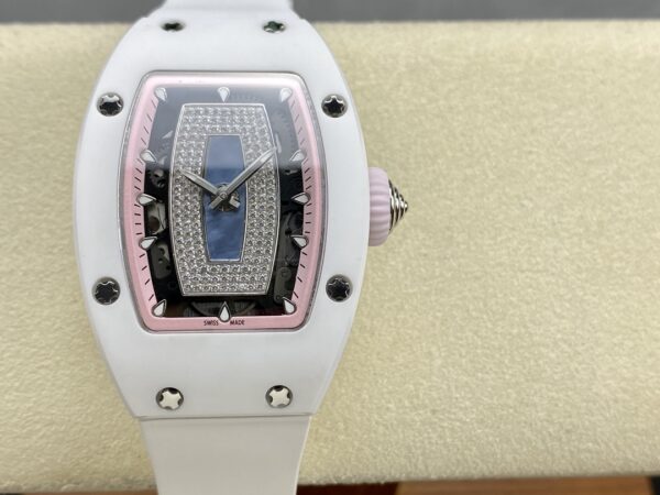 RICHARD MILLERM RM07-01 Ceramic BBA Factory Best Edition  White Rubber Strap - Best Replica Watches Store For Sale!