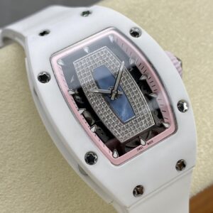 RICHARD MILLERM RM07-01 Ceramic BBA Factory Best Edition  White Rubber Strap - Best Replica Watches Store For Sale!