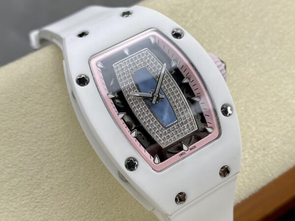 RICHARD MILLERM RM07-01 Ceramic BBA Factory Best Edition  White Rubber Strap - Best Replica Watches Store For Sale!