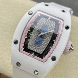 RICHARD MILLERM RM07-01 Ceramic BBA Factory Best Edition  White Rubber Strap - Best Replica Watches Store For Sale!