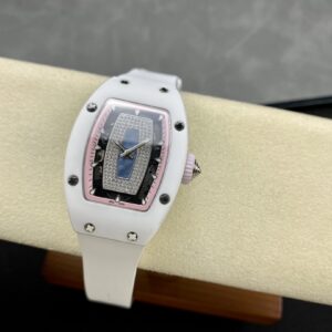 RICHARD MILLERM RM07-01 Ceramic BBA Factory Best Edition  White Rubber Strap - Best Replica Watches Store For Sale!