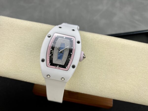 RICHARD MILLERM RM07-01 Ceramic BBA Factory Best Edition  White Rubber Strap - Best Replica Watches Store For Sale!