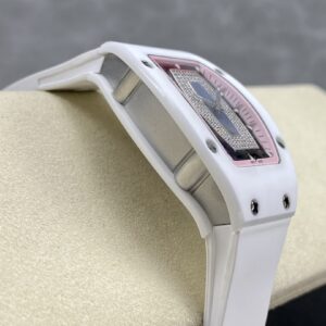 RICHARD MILLERM RM07-01 Ceramic BBA Factory Best Edition  White Rubber Strap - Best Replica Watches Store For Sale!