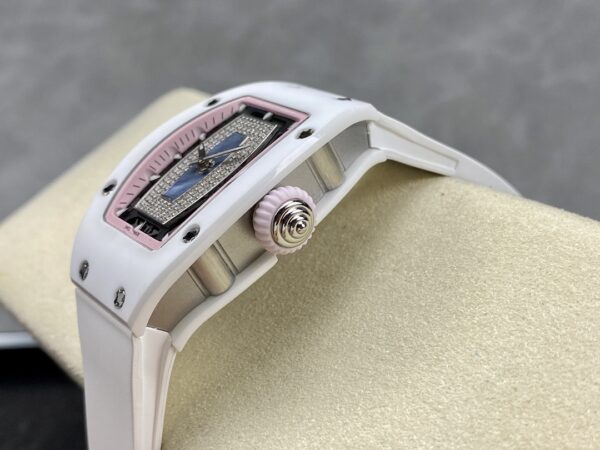 RICHARD MILLERM RM07-01 Ceramic BBA Factory Best Edition  White Rubber Strap - Best Replica Watches Store For Sale!
