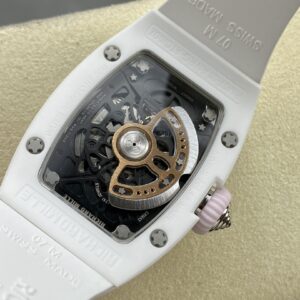 RICHARD MILLERM RM07-01 Ceramic BBA Factory Best Edition  White Rubber Strap - Best Replica Watches Store For Sale!