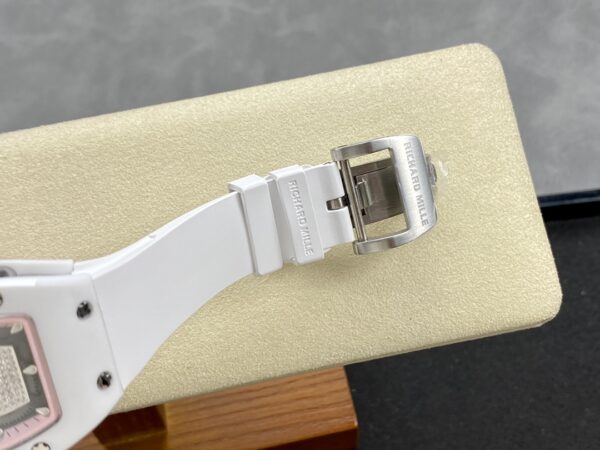 RICHARD MILLERM RM07-01 Ceramic BBA Factory Best Edition  White Rubber Strap - Best Replica Watches Store For Sale!