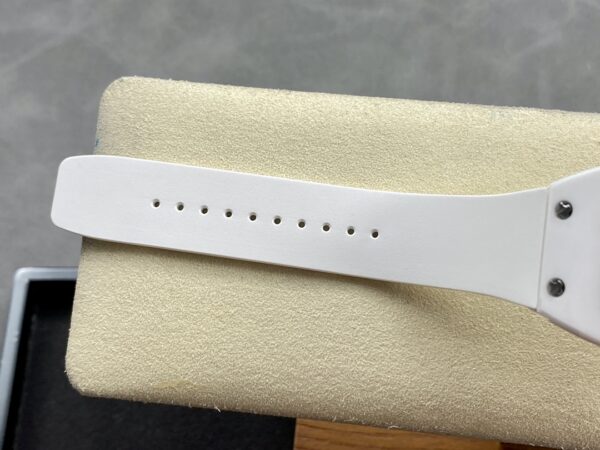 RICHARD MILLERM RM07-01 Ceramic BBA Factory Best Edition  White Rubber Strap - Best Replica Watches Store For Sale!