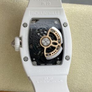 RICHARD MILLERM RM07-01 Ceramic BBA Factory Best Edition White Rubber Strap - Best Replica Watches Store For Sale!