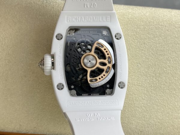 RICHARD MILLERM RM07-01 Ceramic BBA Factory Best Edition White Rubber Strap - Best Replica Watches Store For Sale!