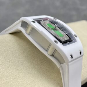 RICHARD MILLERM RM07-01 Ceramic BBA Factory Best Edition White Rubber Strap - Best Replica Watches Store For Sale!