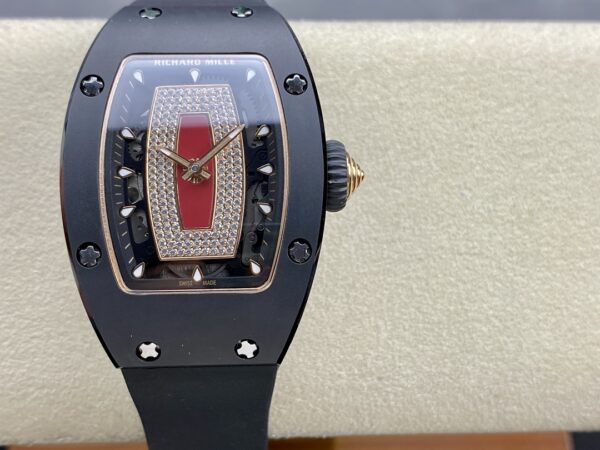 RICHARD MILLERM RM07-01 Black Ceramic BBA Factory Best Edition Black Rubber Strap - Best Replica Watches Store For Sale!