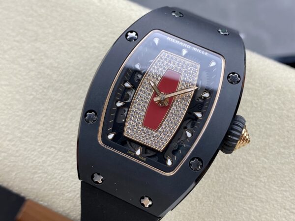 RICHARD MILLERM RM07-01 Black Ceramic BBA Factory Best Edition Black Rubber Strap - Best Replica Watches Store For Sale!