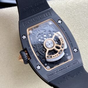 RICHARD MILLERM RM07-01 Black Ceramic BBA Factory Best Edition Black Rubber Strap - Best Replica Watches Store For Sale!
